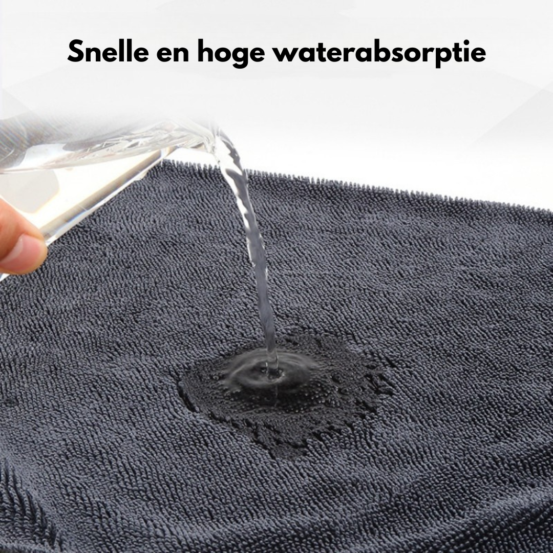 Dual-Sided Microvezeldoek 800 GSM (70x90 cm) | 4-in-1: Wassen, Waxen, Detailen & Drogen