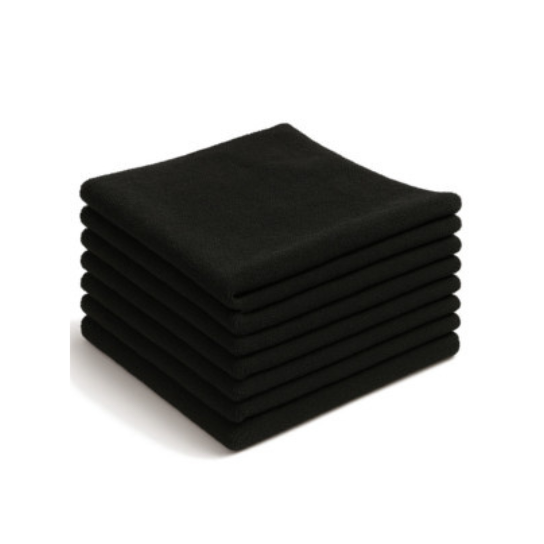 Zwart40x40laser microvezeldoek