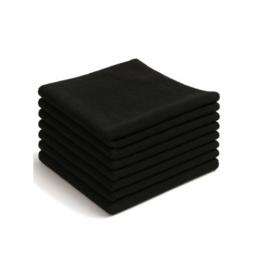 Zwart40x40laser microvezeldoek